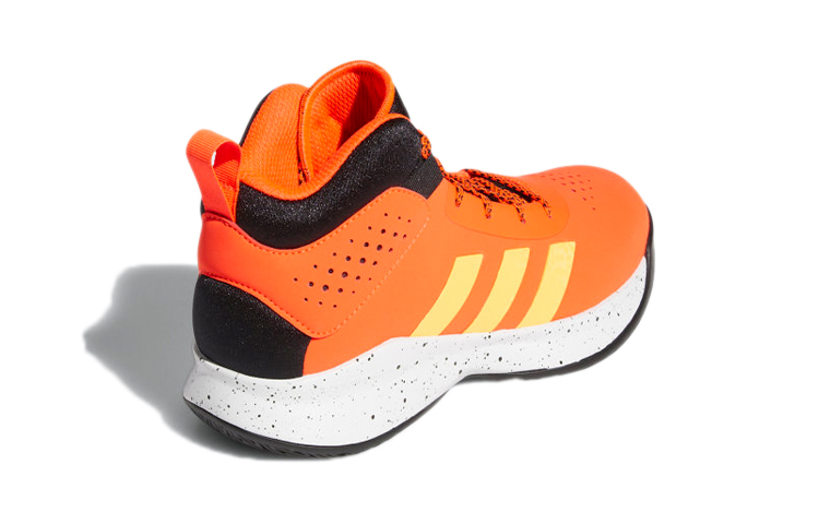 Детские кроссовки adidas Cross Em Up 5 Wide (оранжево-черные) — Оранжевый / чёрный — фото 5