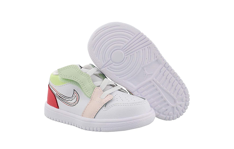 Детские кроссовки Jordan Air Jordan 1 Low Alt (бело-красные) — Белый / красный — фото 7