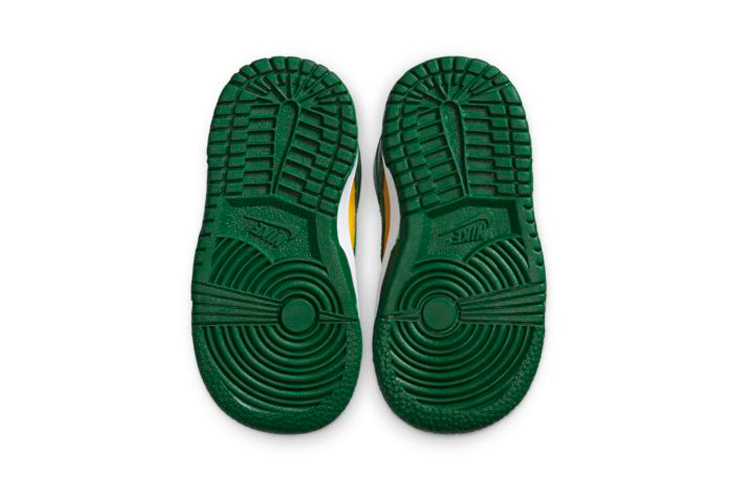 Кроссовки Nike Dunk SP Brazil (желто-зеленые) — Жёлтыйзелёный — фото 7