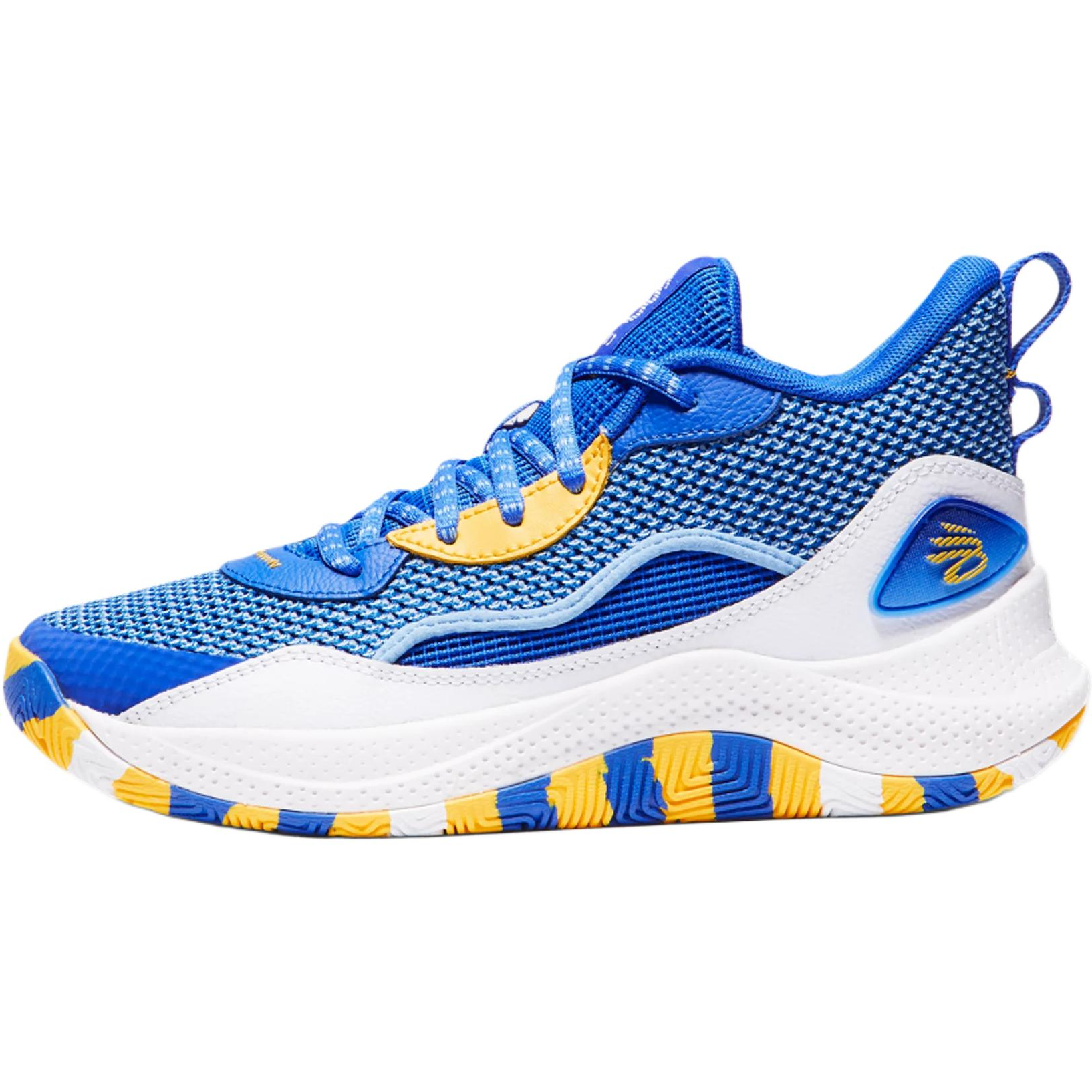 Детские баскетбольные кроссовки Under Armour Curry 3Z 24 (сине-белые)