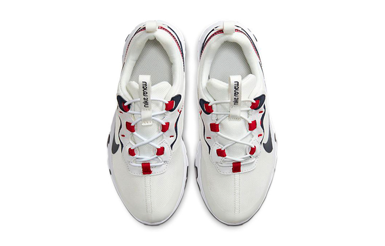 Кроссовки Nike React Element 55 (бело-сине-красные) — фото 6
