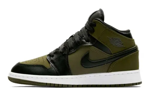 Jordan 1 Retro Mid GS Olive Canvas