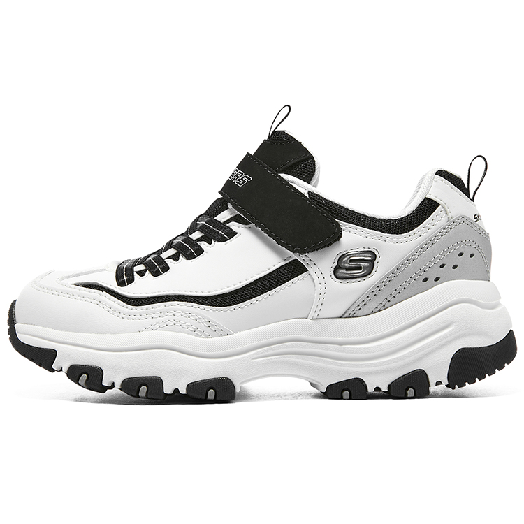 Кроссовки Skechers (черно-бело-серые)