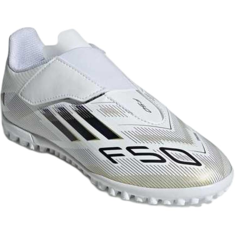 Детские сороконожки adidas F50 Club VEL TF (белые) — Белый — фото 3