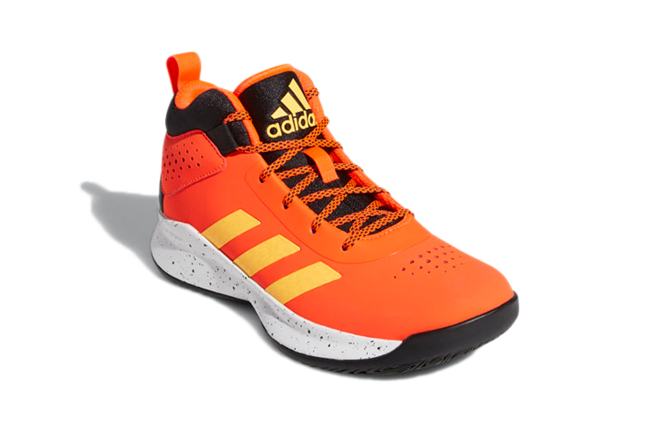 Детские кроссовки adidas Cross Em Up 5 Wide (оранжево-черные) — Оранжевый / чёрный — фото 4