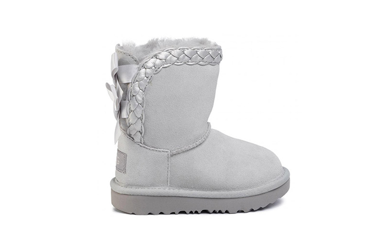 Детские ботинки UGG Classic Short II (серая) — фото 2