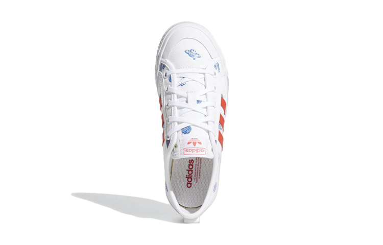 Кеды adidas originals Nizza (бело-оранжевый) — Белый / оранжевый — фото 7