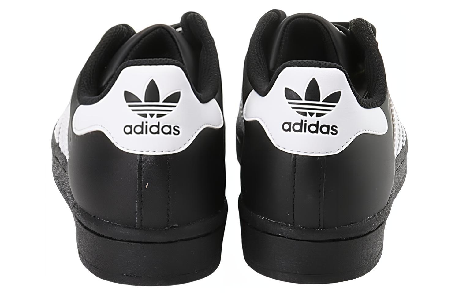 Детские кеды adidas originals SUPERSTAR J (черный) — 碳黑/白 — фото 9