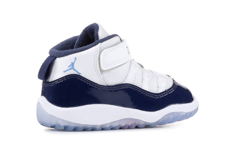 Детские кроссовки Jordan Air Jordan 11 Retro "UNC Win Like 82" (бело-синий) — Белый / синий — фото 5