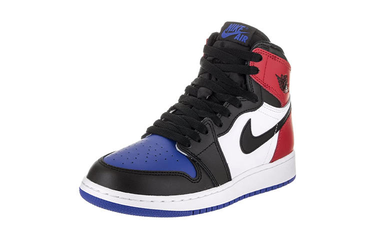 Кроссовки Jordan Air Jordan 1 Retro Top 3 (красно-сине-черные) — 黑/红/皇家 — фото 4