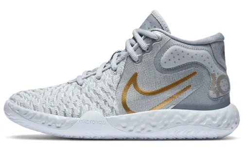 Nike KD Trey 5 VII Mid top Basketball Shoes Gray Gold Unisex