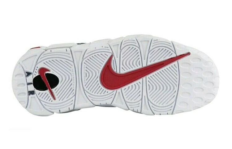 Кроссовки Nike NikeAir More Money Obsidian GS (сине-белые) — Синий / белый — фото 4
