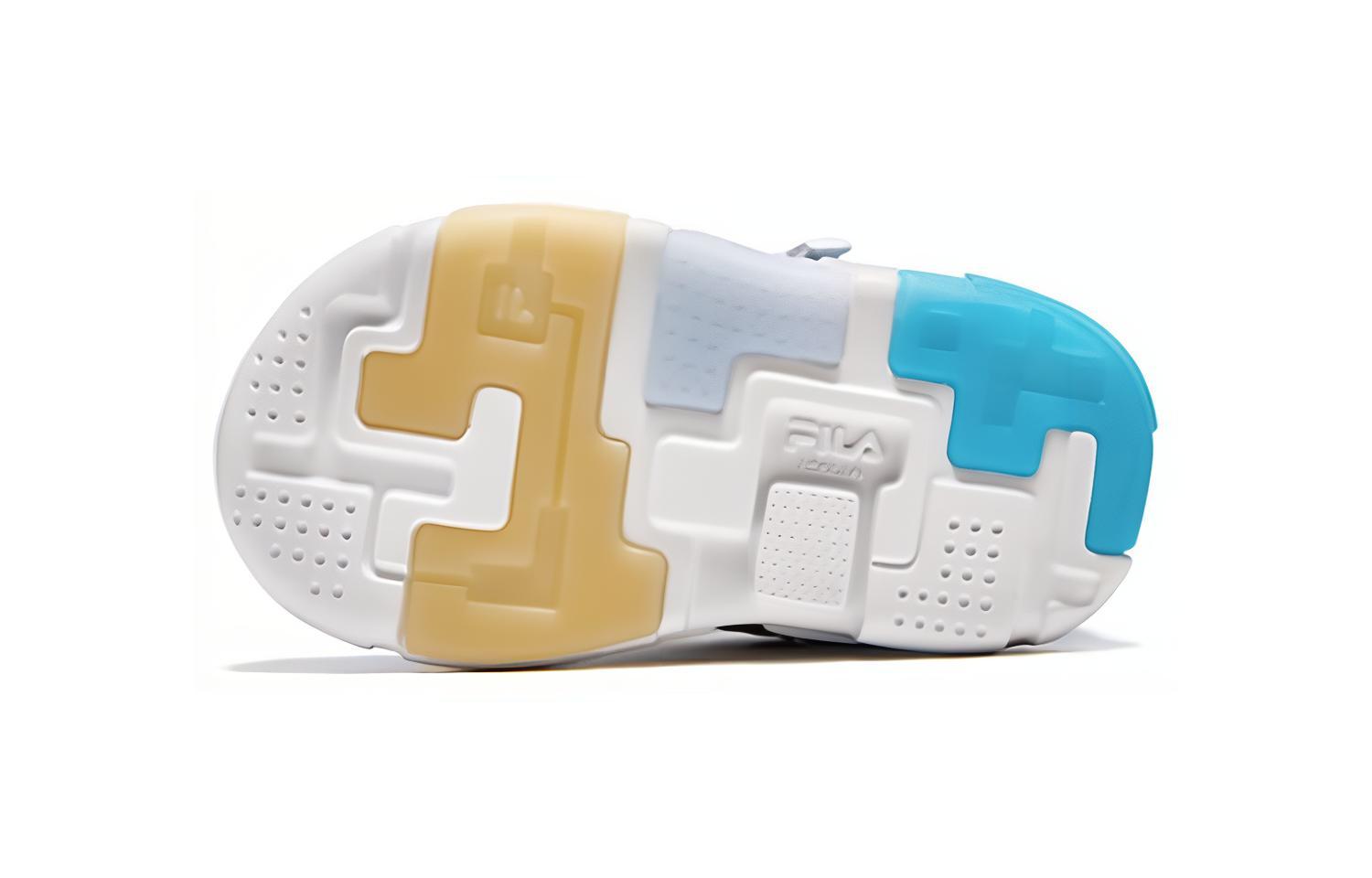 Детские кроссовки Fila KIDS (сине-оранжевые) — фото 6
