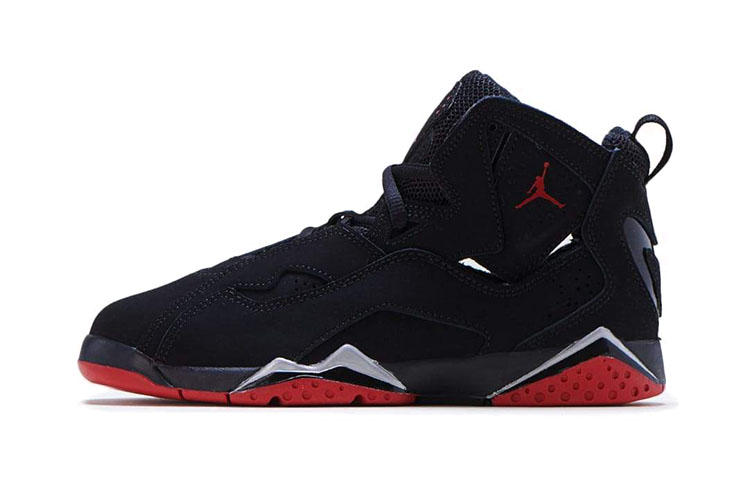 Детские кроссовки Jordan True Flight (черно-красные)