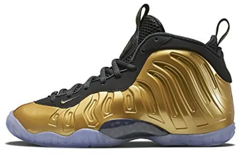 Nike Foamposite One Metallic Gold spray foam GS mid-top basketball shoes gold for men and women