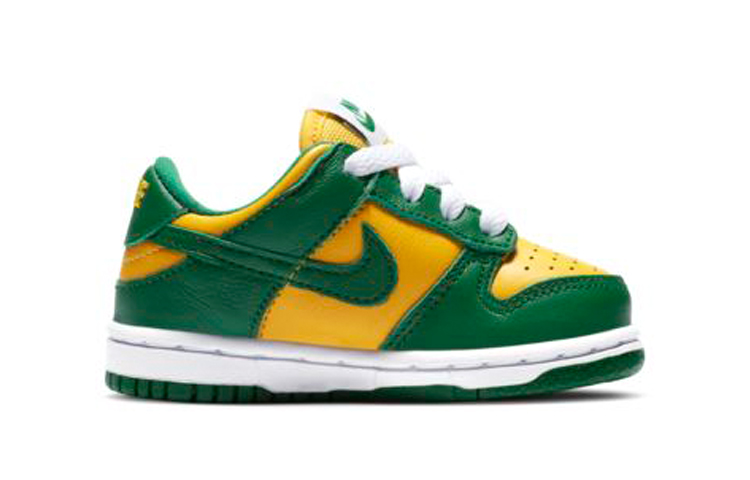 Кроссовки Nike Dunk SP Brazil (желто-зеленые) — Жёлтыйзелёный — фото 3