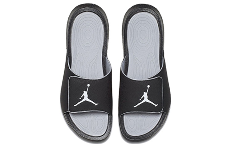 Шлепанцы Jordan JordanHydro 6 (черные) — Чёрный / белый — фото 4