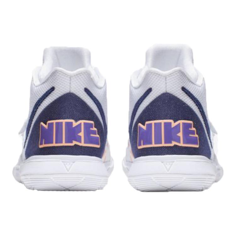 Баскетбольные кроссовки Nike Kyrie 5 (бело-разноцветные) — фото 6
