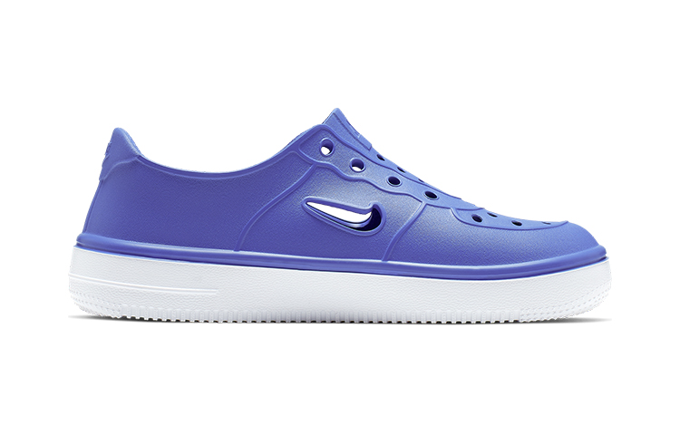 Детские кеды Nike Air Force 1 (синий / белый) — фото 4