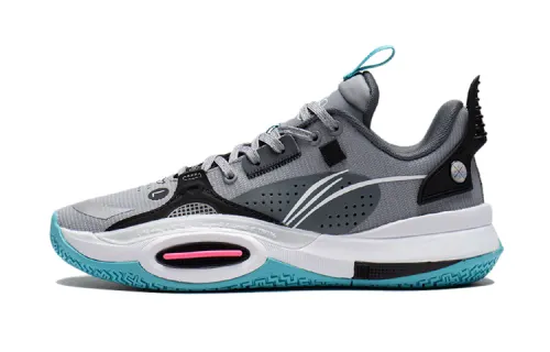 LiNing Li Ning City 10 Youth Edition Sleepless Wear-Resistant Low-top Children's Basketball Shoes Rock Gray