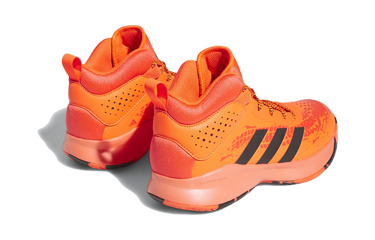 Детские кроссовки adidas Cross Em Up 5 (оранжево-черные) — Оранжевый / чёрный — фото 5