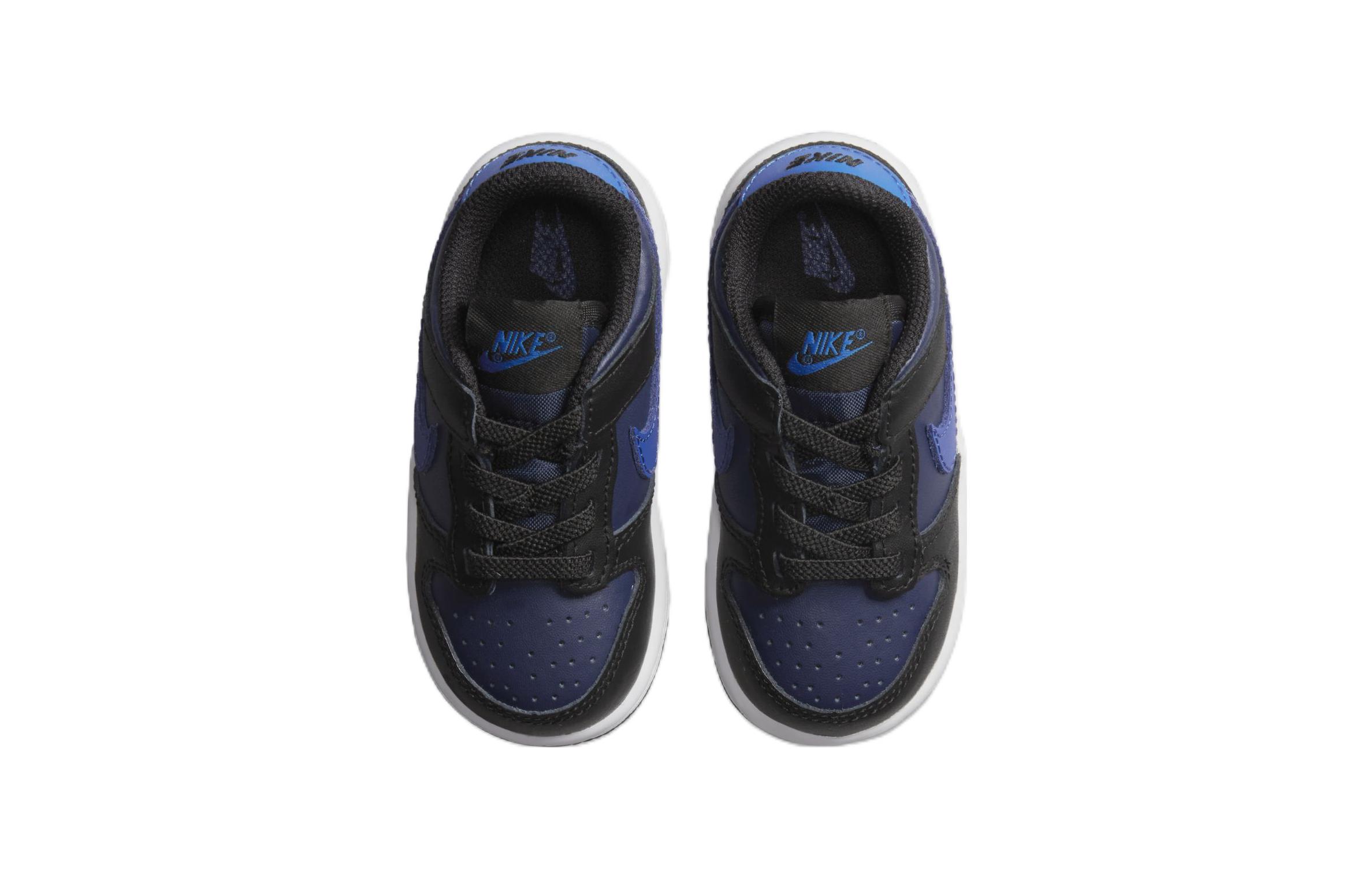 Детские кроссовки Nike Dunk (черно-синие) — фото 5