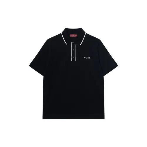 GUCCI Embroidery Piquet Polo Shirt