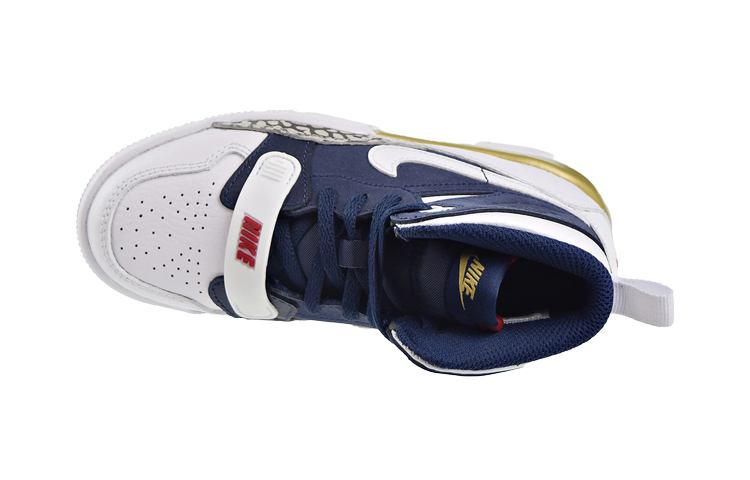 Детские кроссовки Jordan Legacy 312 "Olympic" (бело-синие) — Белый / синий — фото 4