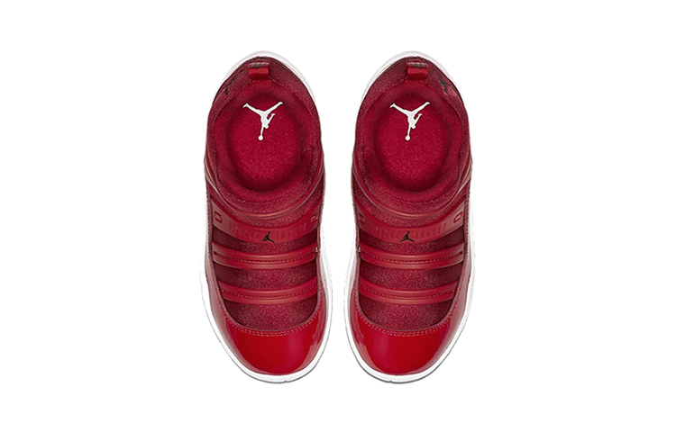 Кроссовки Jordan Air Jordan 11 Retro Little Flex (красно-белые) — фото 4