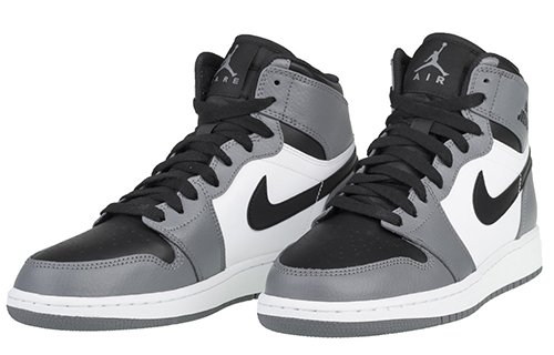 Кеды Jordan Air Jordan 1 Retro High Rare Air (серые) — 酷灰/黑/白 — фото 4