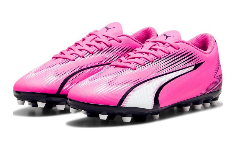 Детские бутсы PUMA Ultra Play MG JR (розово-черно-белый) — фото 6