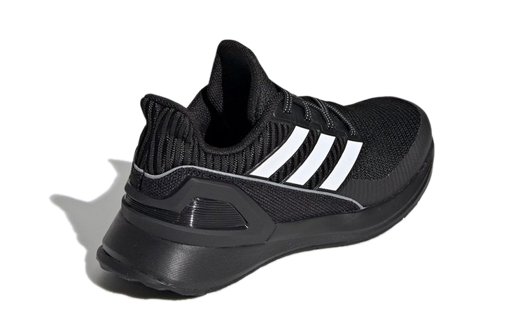 Детские кроссовки adidas Rapidarun Knit El C (черно-белые) — Чёрный / белый — фото 5