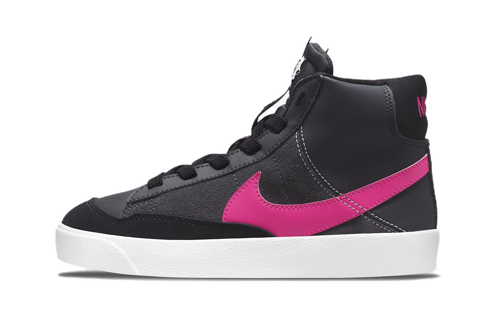 Кеды Nike Blazer 77 SE D (черно-розовые)