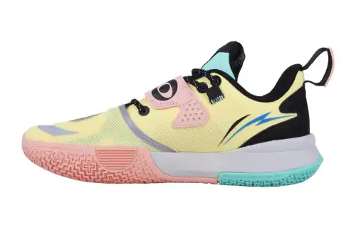 LiNing Li Ning City 10 V2 non-slip shock absorption breathable low-top children's basketball shoes yellow orange