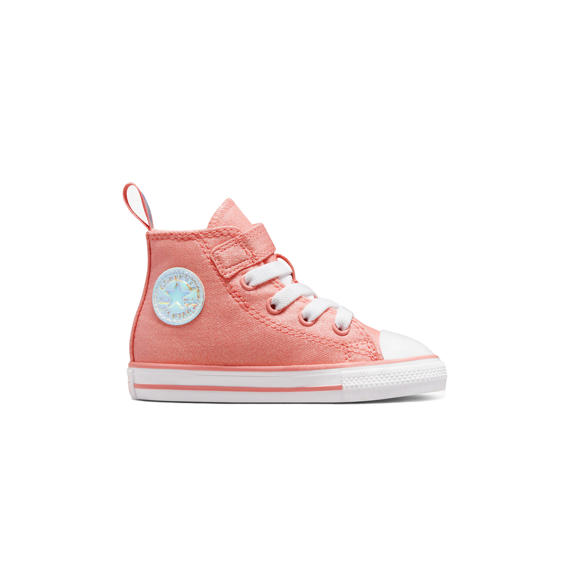 Детские кеды Converse Chuck Taylor All Star (розово-белые) — фото 2