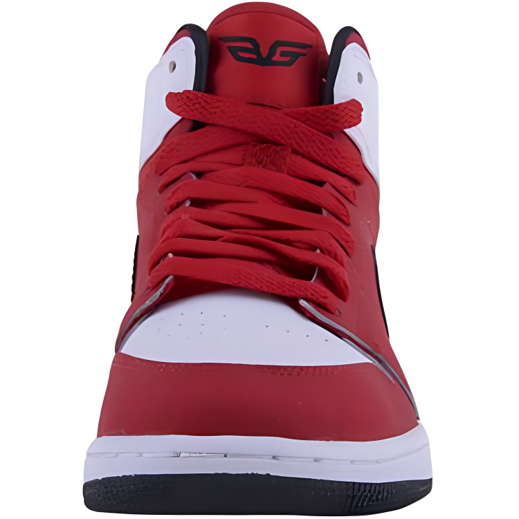 Кеды Jordan Air Jordan 1 GS (красно-белые) — Красный / белый — фото 3
