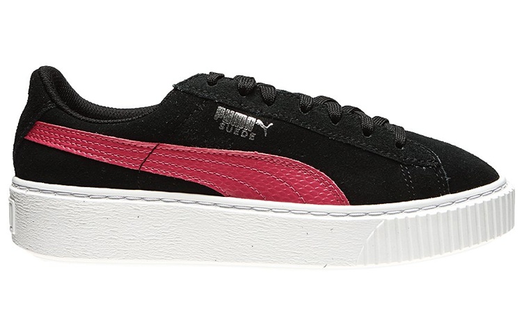 Кеды PUMA Platform Snake (черно-красные) — Чёрный / розовый — фото 2