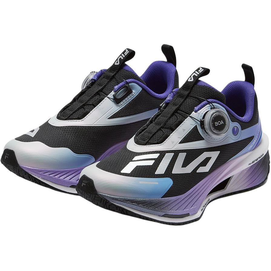 Кроссовки Fila KIDS SPEED 5 BOA TURBO (черно-серебряные) — 黑/太空银 — фото 4