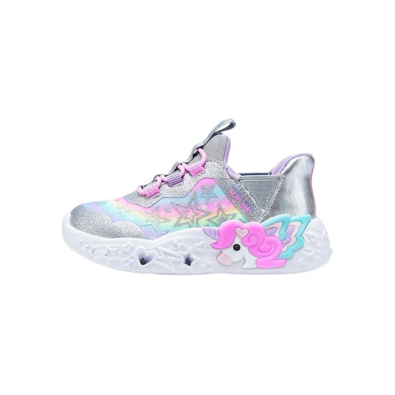 Детские ботинки Skechers GIRLS (серебристо-разноцветные)
