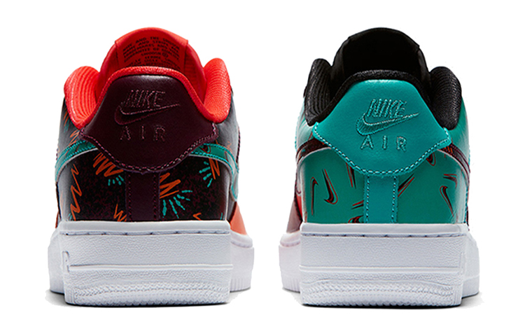 Кеды Nike Air Force 1 (черно-оранжевые) — фото 7
