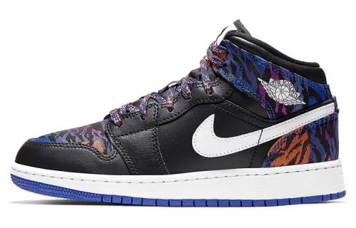 Jordan 1 Mid Multi-Color Tiger Stripe GS