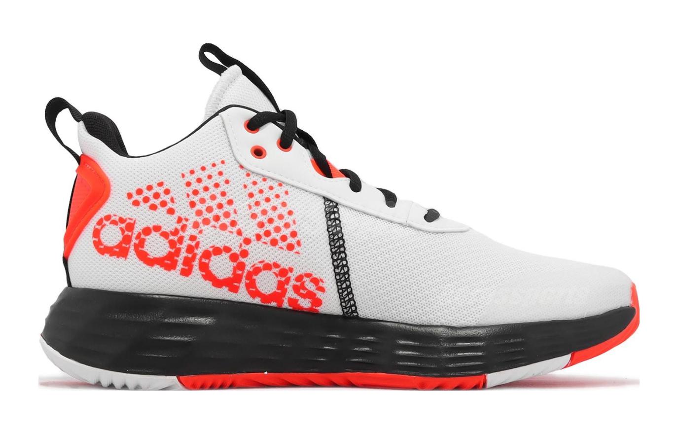 Детские кроссовки adidas OwnTheGame 2.0 (бело-оранжевые) — фото 4