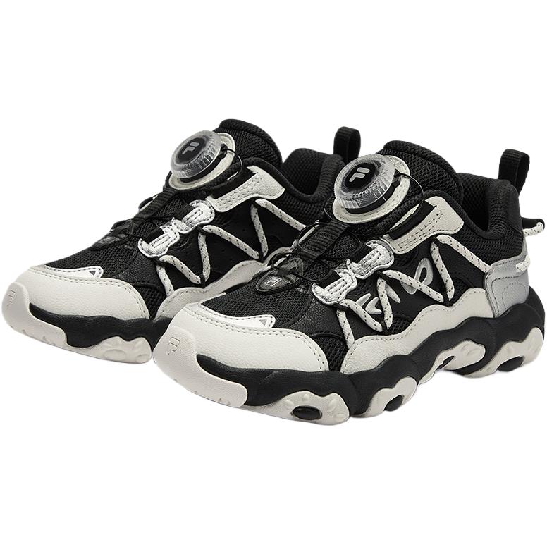 Детские кроссовки Fila KIDSFluid 6 (черные) — Чёрный — фото 4