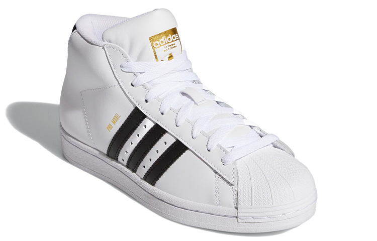 Кеды adidas originals Pro Model J (бело-черные) — фото 4