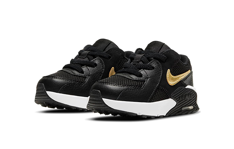 Детские кроссовки Nike Air Max Excee (черно-бело-золотой) — Чёрный / белый / золотой — фото 5