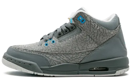 Jordan 3 Retro Flip Cool Grey Blue Glow GS