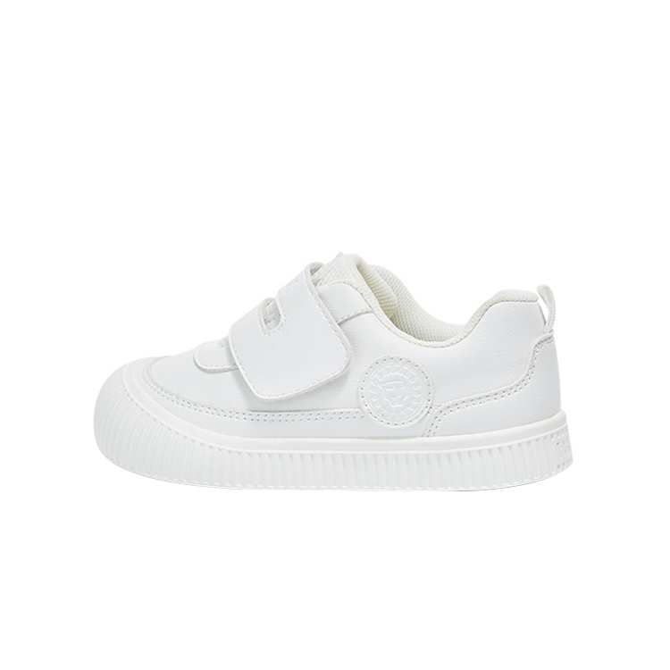 TARANIS Kindergarten Sports Shoes Series Autumn Lightweight, Comfortable and Versatile Low-top Canvas Life Shoes Sneakers Off-White Children's Style
