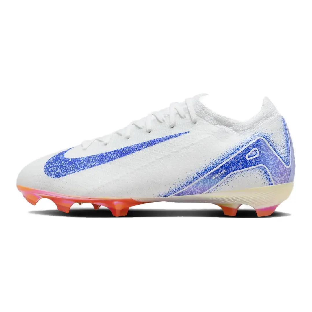 Nike Mercurial Vapor 16 Pro Comfortable And Lightweight Low top Kids' Soccer Shoes White Blue Kids'