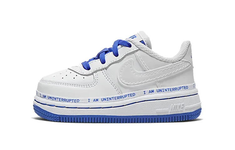 Детские кроссовки Nike Air Force 1 Air Force 1 Force 1 '07 More than QS (сине-белые) — Синийбелый — фото 1