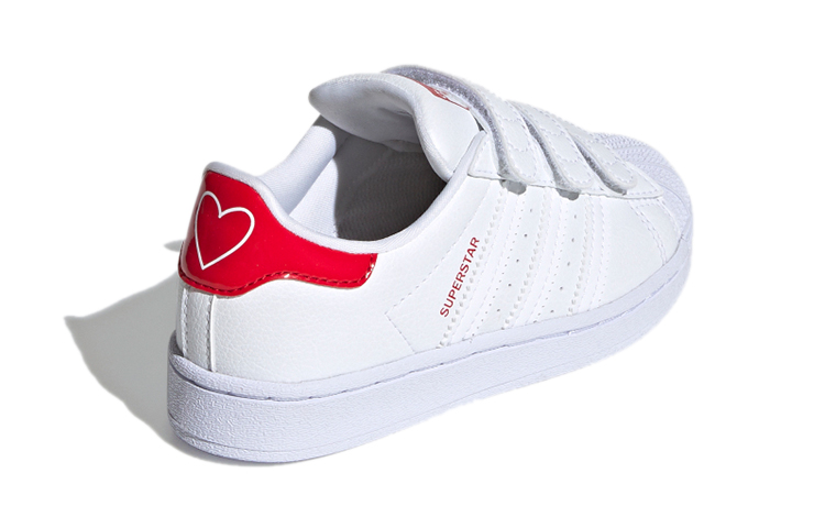 Кеды adidas originals SUPERSTAR Cf C (бело-красный) — фото 4